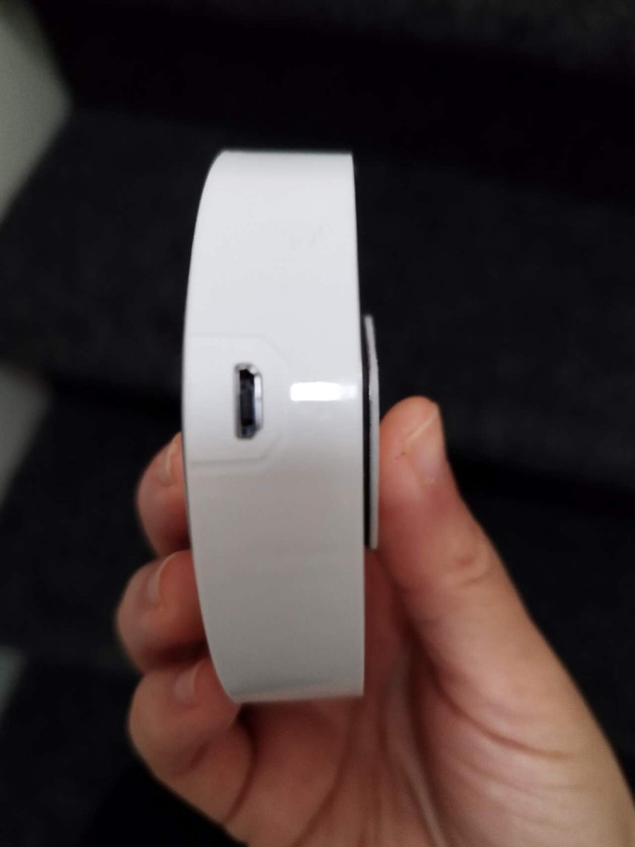 oplaadbaar nachtlamp met bewegingssensor -sensor- led - magnetisch -diameter 8.6cm - wit — cadeau in Wonen & Interieur - foto 6