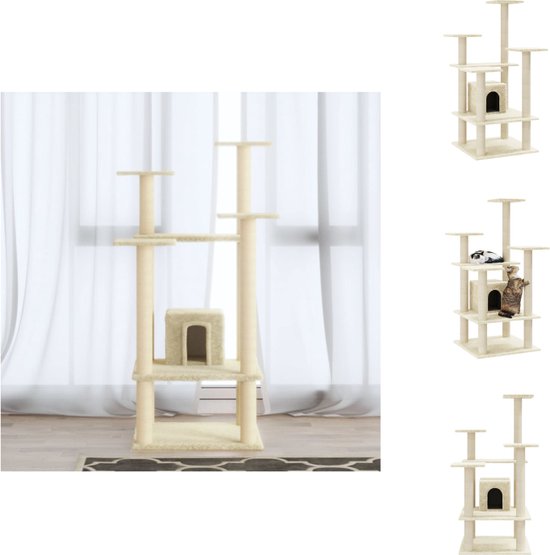 COSTWAY Krabpaal Klein, 69 cm, Dikke Stam, Kattenboom met Pluche Zitting, Sisal Krabpaal, Zelfverzorgingsborstel en Bal, Klimboom, Kattenkrabpaal Bloem, Kattenmeubel Binnen, Roze