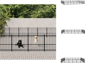 vidaXL Hondenhok - Hondenkennel - 679x582x100 cm - Zwart - Kennel