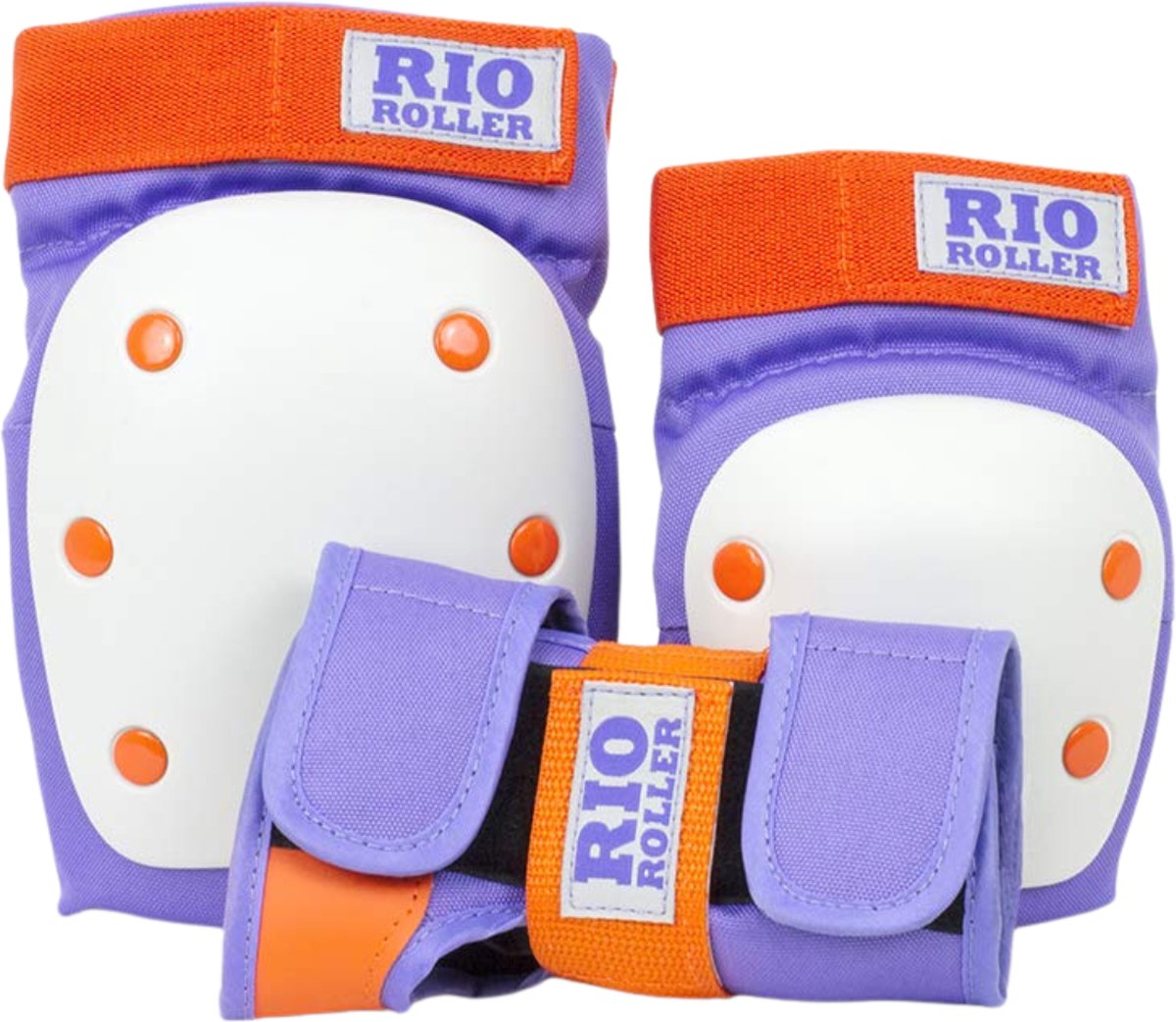 Rio Roller 3-Pack Bescherming Paars-Oranje - Medium