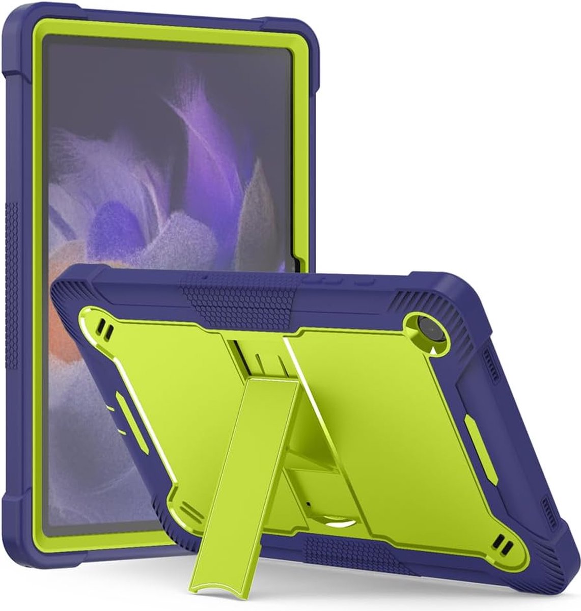 Geschikt voor Samsung Galaxy Tab A9 Plus Kinderen Schokbestendig Hoesje - Blauw / Groen
