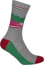 Le Patron Casual sokken Roze Groen / Grand tours Giro  - 35/38
