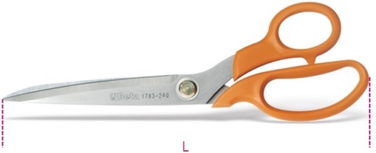BETA 1783 Serie - Universele Schaar - 215mm - Roestvrij Staal - Ergonomische Handgreep