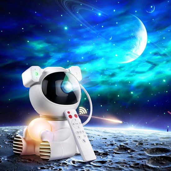Astronaut Sterren Projector - Sterren projector - Sterrenhemel Verlichting - Sterrenhemel Projector - Sterrenlamp - Galaxy Projector - Afstandsbediening - Usb-C opladen- Diverse kleurencombinaties - Nachtlampjes