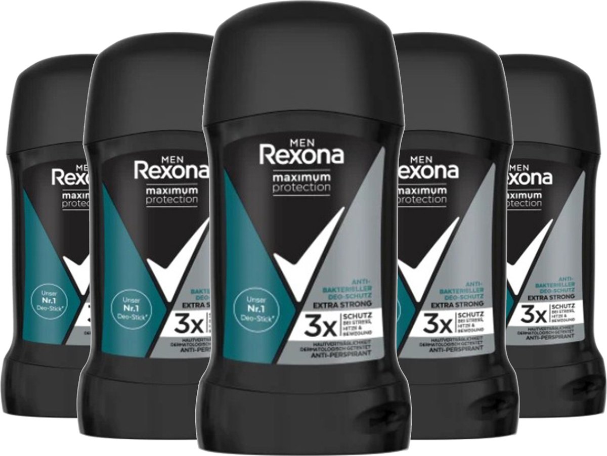 Goedkoopste Rexona Men Maximum Protection Anti-Transpirant Stick - 6 x 50ml - Voordeelverpakking