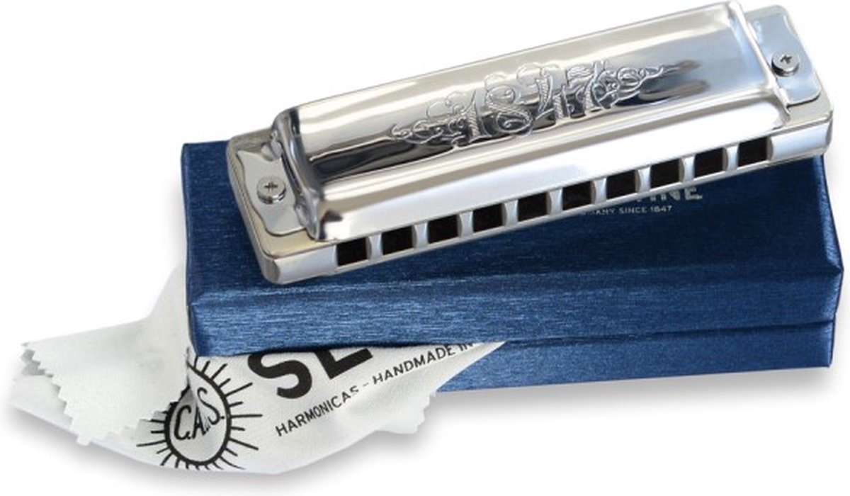 Cascha Blues Harmonica professionnel pour Adultes en tonalité A avec  chiffon de