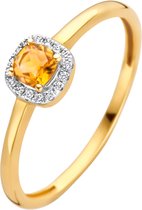 Blush Diamonds Dames Ring Goud - Goud - 16.00 mm / maat 50