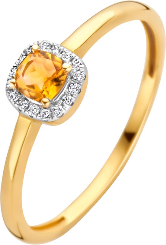 Blush Diamonds Dames Ring Goud - Goud - 16.00 mm / maat 50