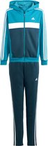 adidas Sportswear Tiberio 3-Stripes Colorblock Fleece Trainingspak Kids - Kinderen - Turquoise- 164