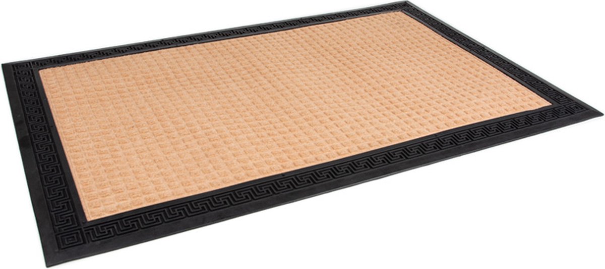 Rubbermagazijn Deurmat voor binnen - 90x60cm - Entreemat Naturel