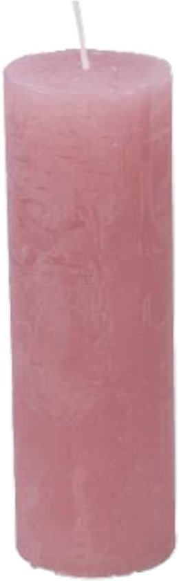 Branded By - Kaarsen 'Pillar' (Ø5cm x 15cm) - Antique Pink (set van 9)