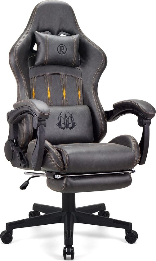 Play haha.Gaming stoel Bureaustoel Draaistoel Computerstoel Werkstoel Bureaustoel Ergonomische stoel Racestoel Leren stoel Videogamestoelen (met voetsteun