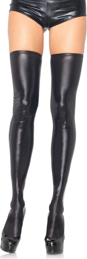 Leg Avenue - Sexy wetlook thigh highs