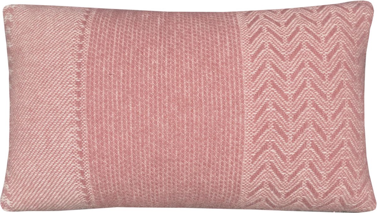 Uptown wool cushion pink rectangle