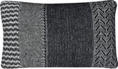Uptown wool cushion black rectangle