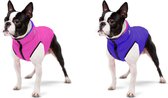 AiryVest Versatile Hondenjas / Hondenjack - Gevoerd - Omkeerbaar - Pink-Purple - Maat: S40 (GELIEVE ALVORENS BESTELLEN OPMETEN)