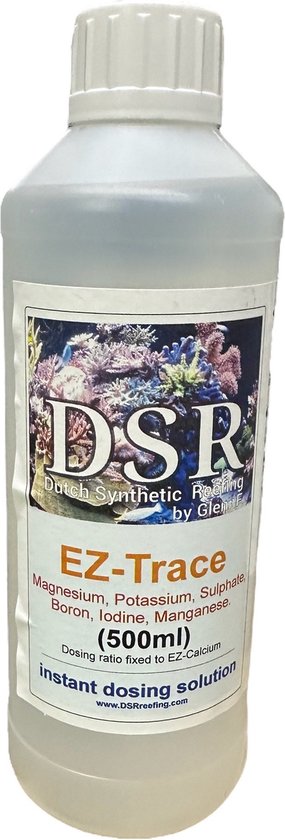 Foto: Dsr ez trace mix van essentiele sporenelementen toevoeging voor zeeaquarium zoutwater aquarium 500ml