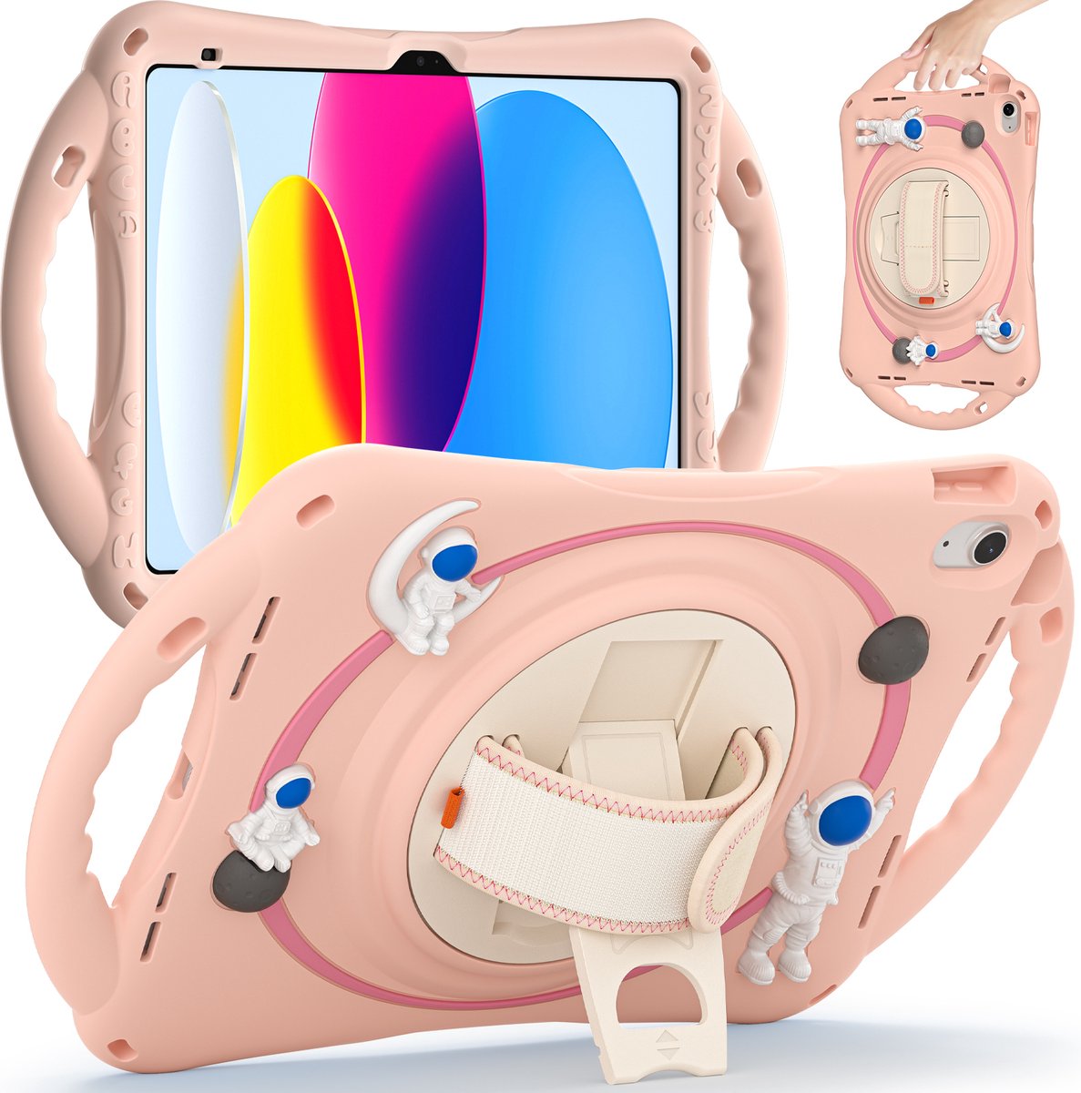 iPad Pro 11 (2022) Hoes | Apple Tablet Hoes | Volledige Bescherming | Kinder Tablet | Roze