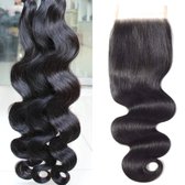 FS-Brazilian body wave weave Hair Bundles with Closure- 26 inches golf 3 Bundels met closure 4x4 20 inches