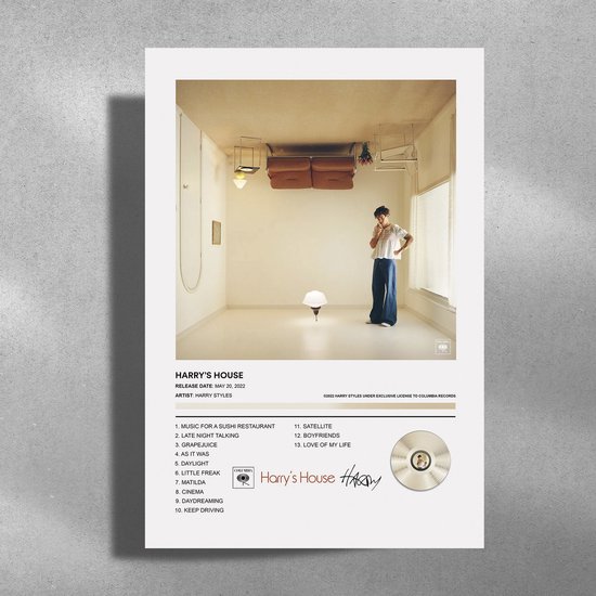 Harry Styles - Metalen Poster 30x40cm - Harry's House