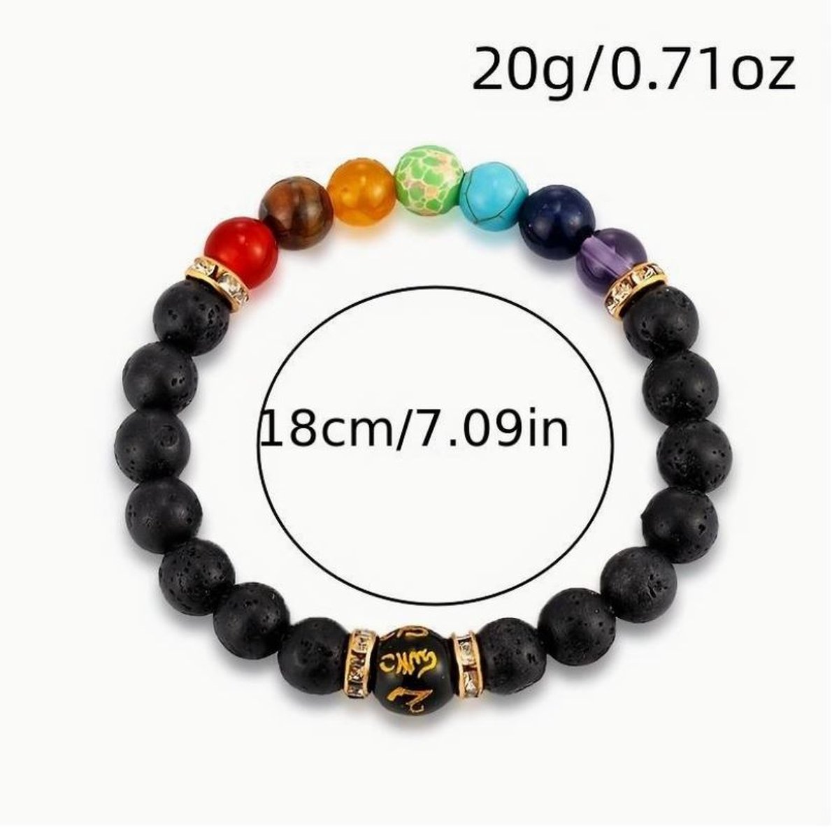 Armband met kralen Chakra - Yoga