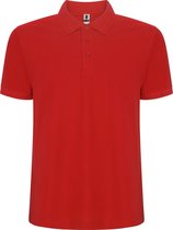 Rode heren unisex Polo korte mouwen Pegaso merk Roly maat 4XL