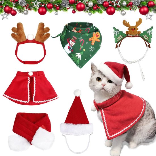 8 Pièces Réglable Animaux Chien Chat Noeud Papillon Costume