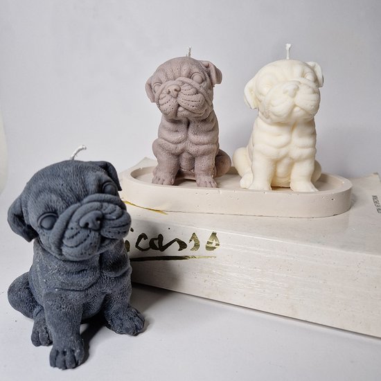 Chennies candles - Engelse bulldog combi set
