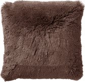 Dutch Decor FLUFFY - Sierkussen 60x60 cm - Chocolate Martini - marron - Coussin intérieur inclus