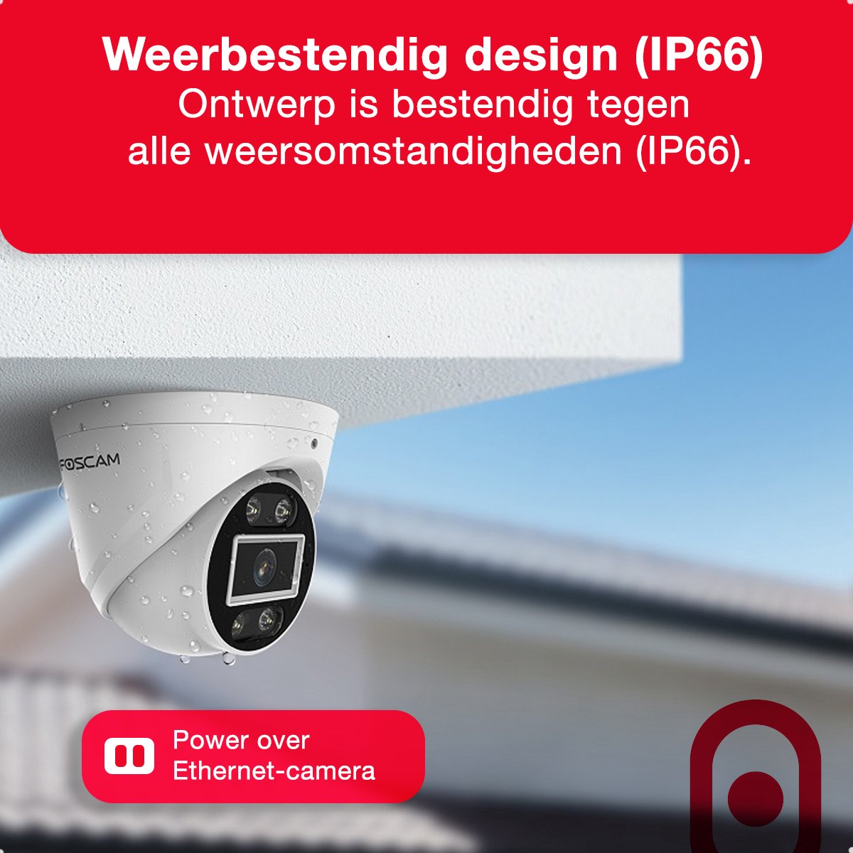 Foscam T5EP IP Camera - 3K QHD - PoE - IP turret camera - Nachtzicht - Geluid en lichtalarm - Wit – foto 7