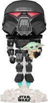 Funko Pop! Star Wars: The Mandalorian - Dark Trooper (with The Child) - US Exclusive