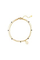 bracelet - armband - dubbel - luxe - elegant - kerst - valentijn - moederdag - kleur goud - gift - cadeau