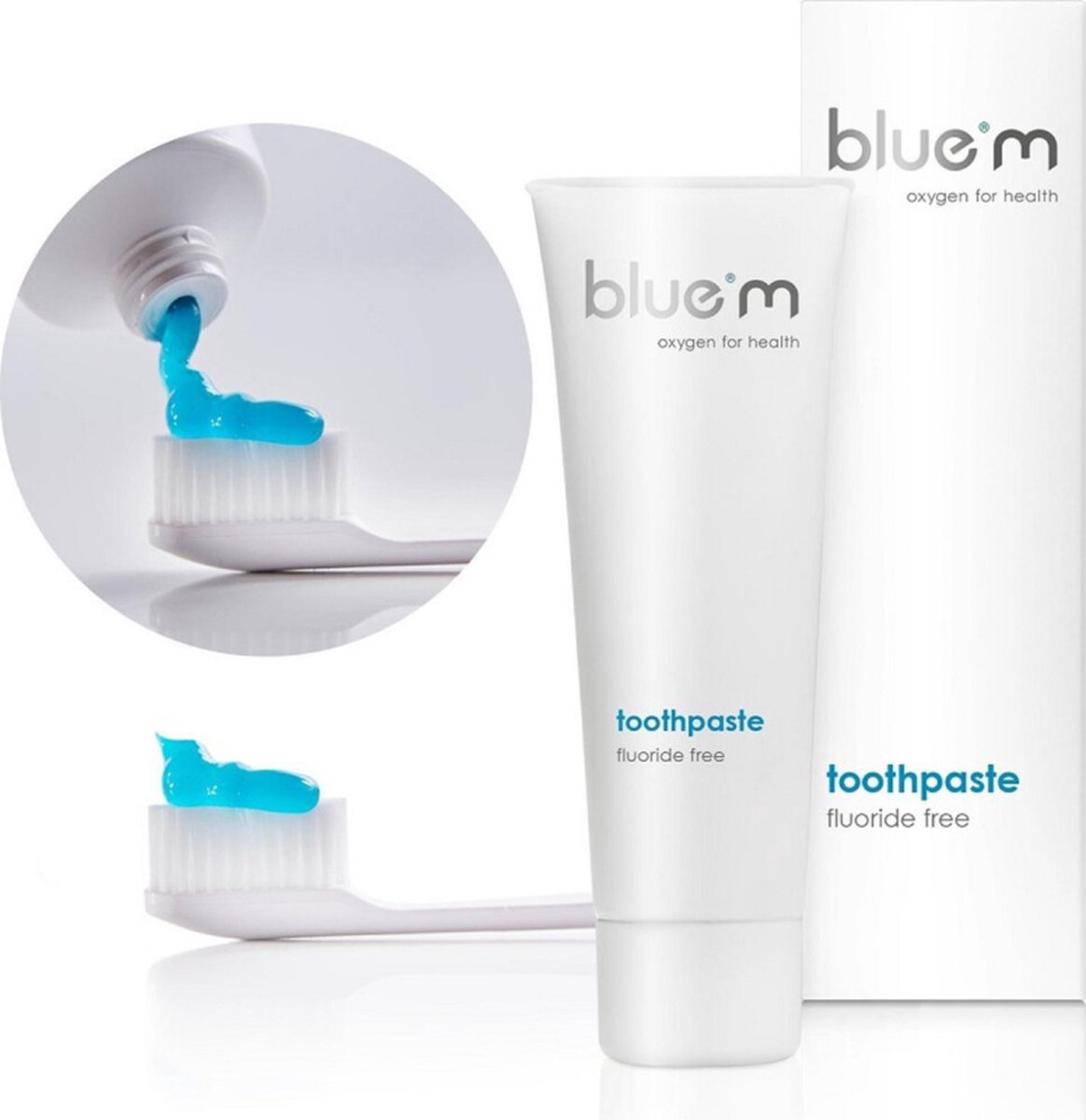 Bol.com Bluem Tandpasta Fluoride Vrij - 3 x 75 ml - Voordeelverpakking aanbieding