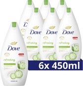 Dove Douchecreme Refreshing - 6 x 450 ml - Voordeelverpakking