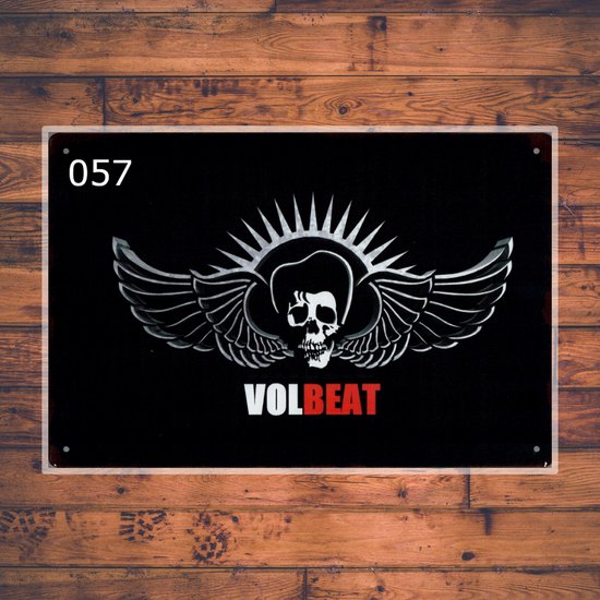 Wandbordje Volbeat Logo Muziek Band