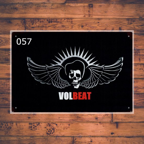 Wandbordje Volbeat Logo Muziek Band | bol