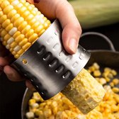 CHPN - Maisstripper - Maispeller - Mais kaal maken - Maïs-Hulp - Keuken accessoire - Mais - Eenvoudig maiskolf pellen - Corn stripper - RVS
