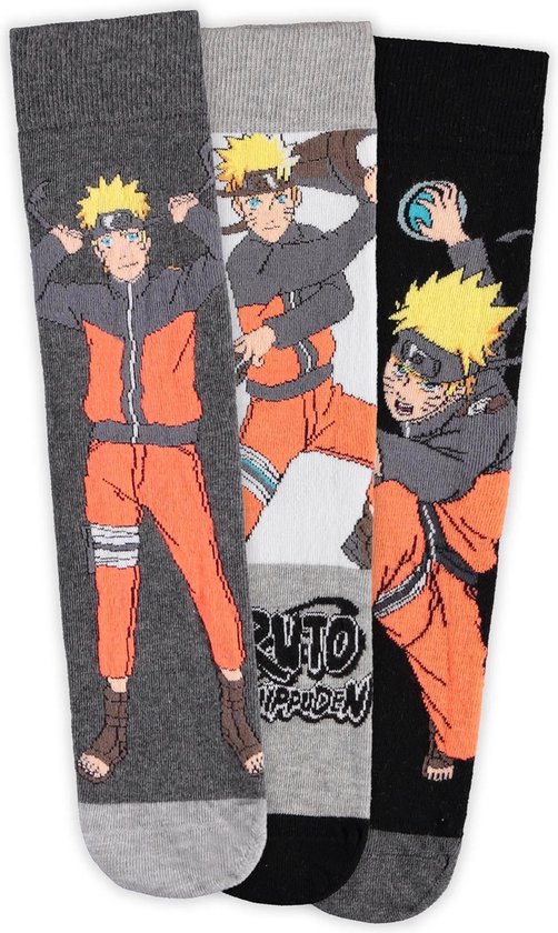 Naruto - Chaussettes (Lot de 3) Taille 43/46