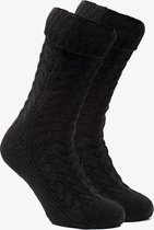 1 paire de chaussettes homme tricotées noires - Taille 47/49