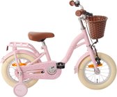 AMIGO Fairy Vélo pour enfants - Vélo pour filles 12 pouces - Avec frein à rétropédalage - Avec Roues d'entraînement - Rose