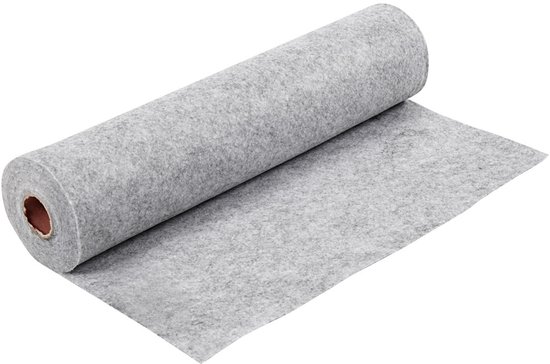 Feutre Hobby - Feutre - 5m x 45cm x 1,5 mm - Gris