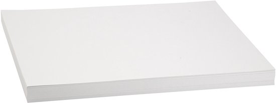 Karton Wit – Hobby Karton – Wit – A3 – 29,7x42cm – 250 grams – Creotime – 100 Vellen