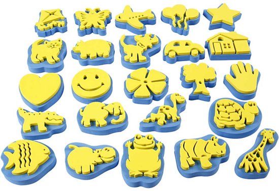 Jeu d'estampes Every Day, h: 6-8 cm, 24 assortis