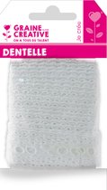 GC Ruban Dentelle Crochet Anglais 26 mm 3 m Blanc cassé