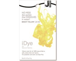 Jacquard textielverf iDye Natural 14 gr fel geel voor stoffen.