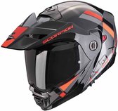 Scorpion ADX-2 Galane Silver-Black-Red 2XL - Maat 2XL - Helm