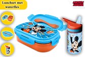 Mickey Mouse Lunchset voor Kinderen - Inclusief 400ml BPA-vrije Waterfles met Rietje & Broodtrommel - Duurzaam & Kindvriendelijk - Ideaal voor School & Uitjes
