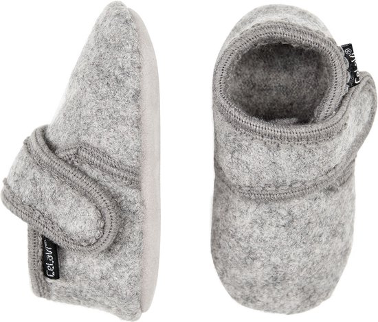 Celavi Kinder / Baby Schuhe Baby Wool Slippers Grey Melange-27/28