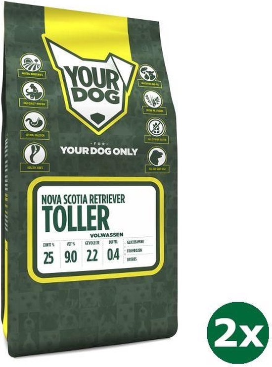 2x3 kg Yourdog nova scotia duck tolling retriever volwassen hondenvoer