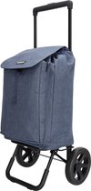 Bol.com Beagles Shop & Go Boodschappen trolley Opvouwbaar Lichtgewicht 40 Liter Sterk - Blauw aanbieding